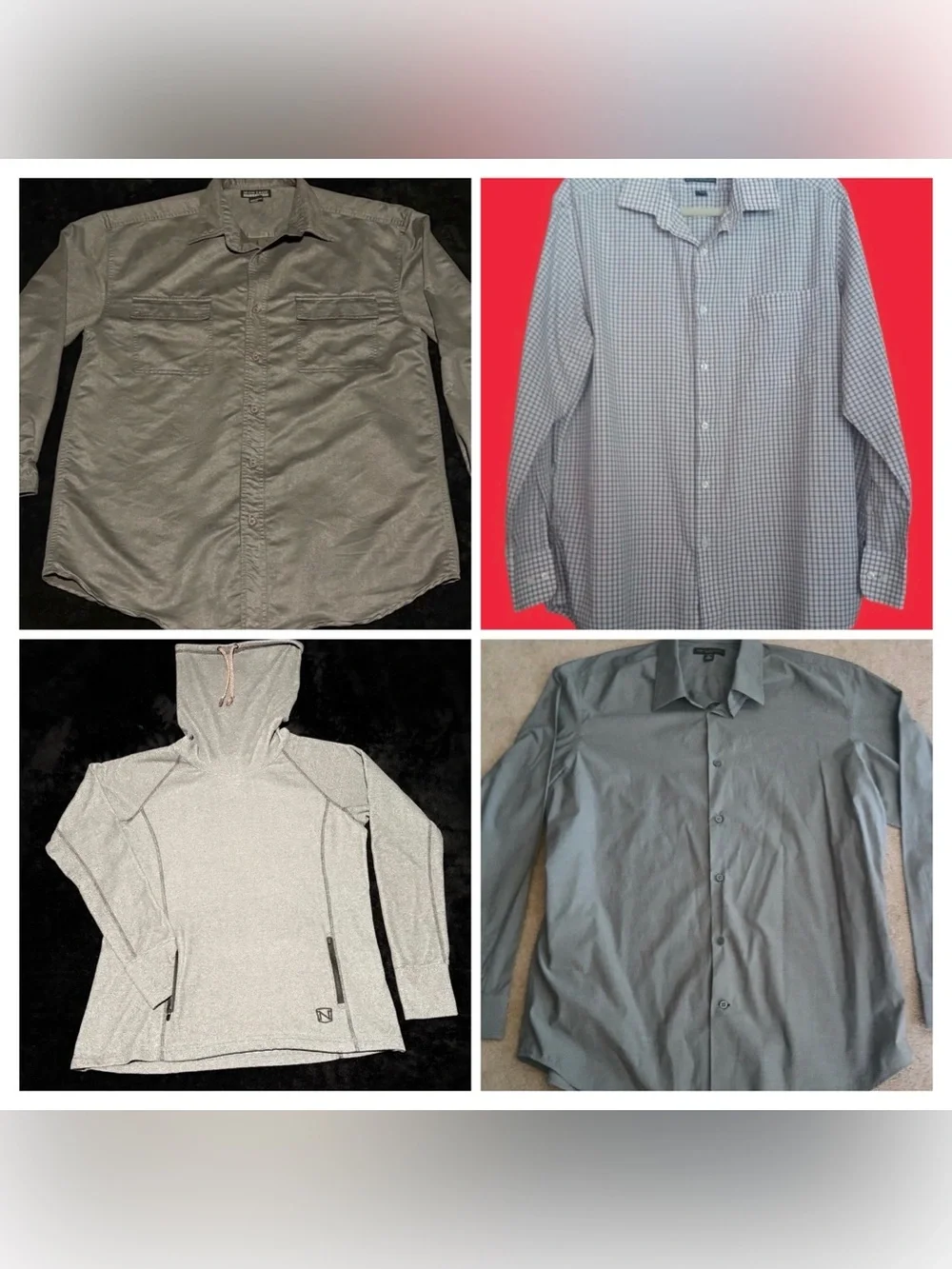 Long Sleeve men’s Large / XL bundle Noble Dockers Montage Banana Republic